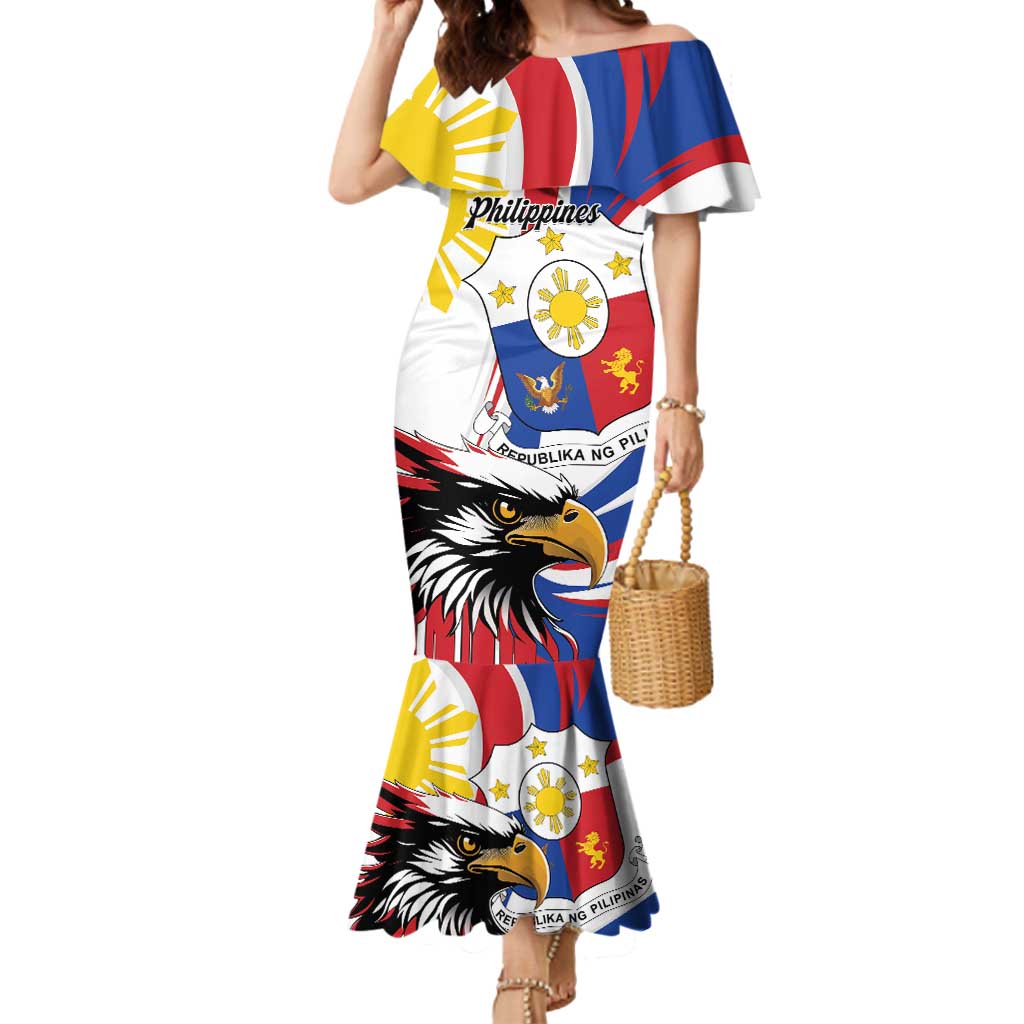 Personalized Philippines Eagle Mermaid Dress Republika ng Pilipinas