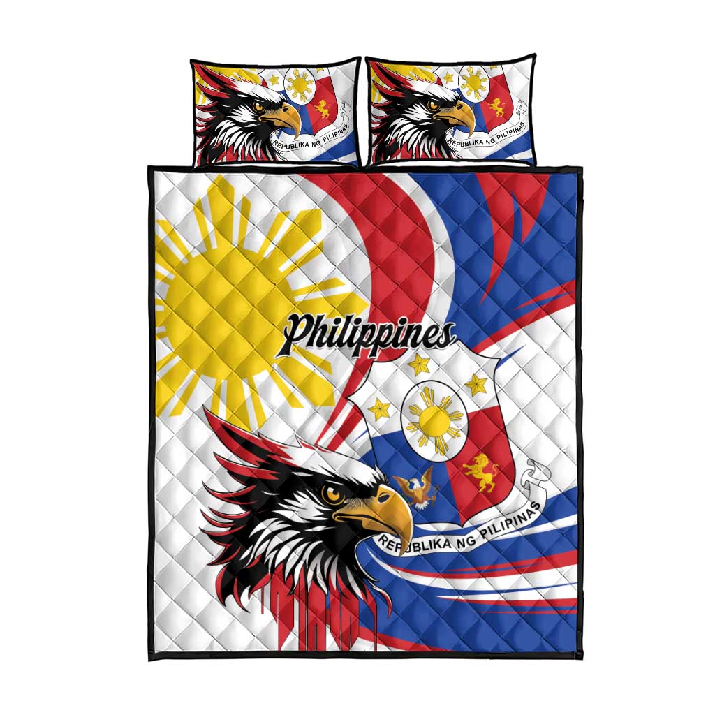 Philippines Eagle Quilt Bed Set Republika ng Pilipinas