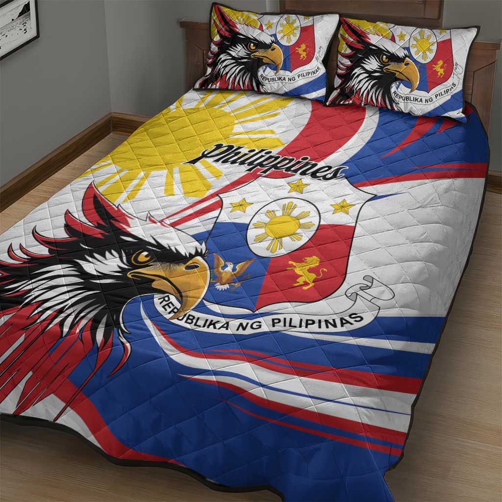 Philippines Eagle Quilt Bed Set Republika ng Pilipinas