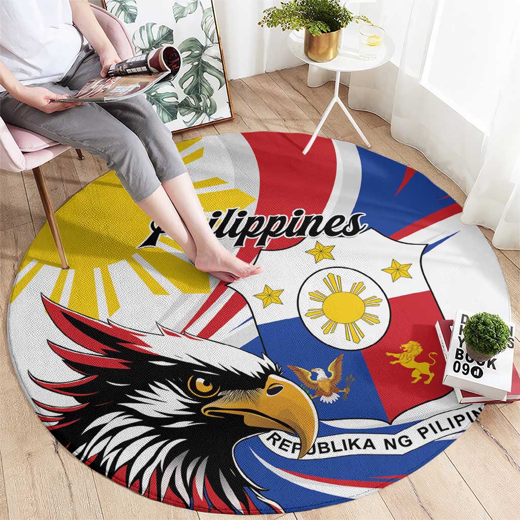 Philippines Eagle Round Carpet Republika ng Pilipinas