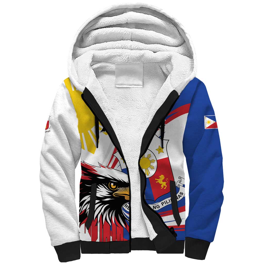 Personalized Philippines Eagle Sherpa Hoodie Republika ng Pilipinas
