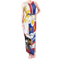 Personalized Philippines Eagle Tank Maxi Dress Republika ng Pilipinas