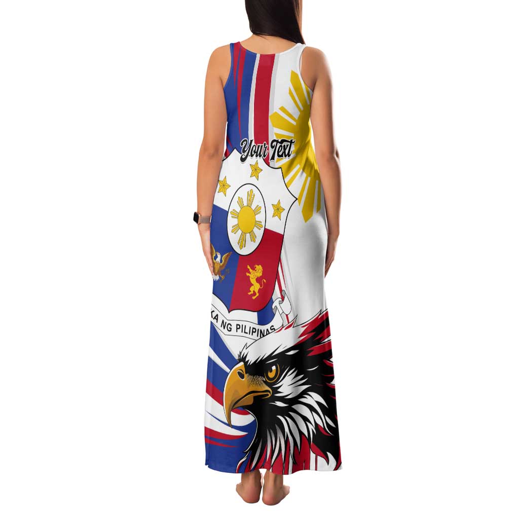 Personalized Philippines Eagle Tank Maxi Dress Republika ng Pilipinas