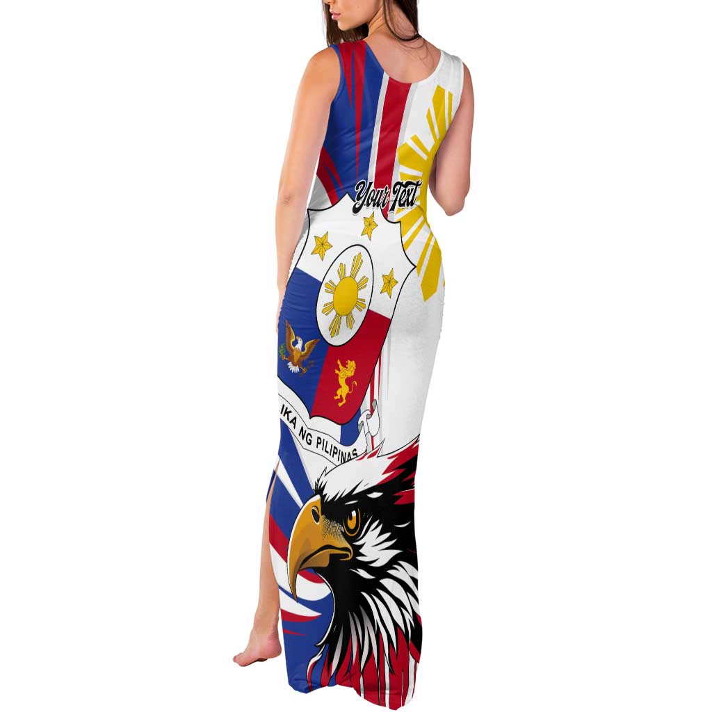 Personalized Philippines Eagle Tank Maxi Dress Republika ng Pilipinas