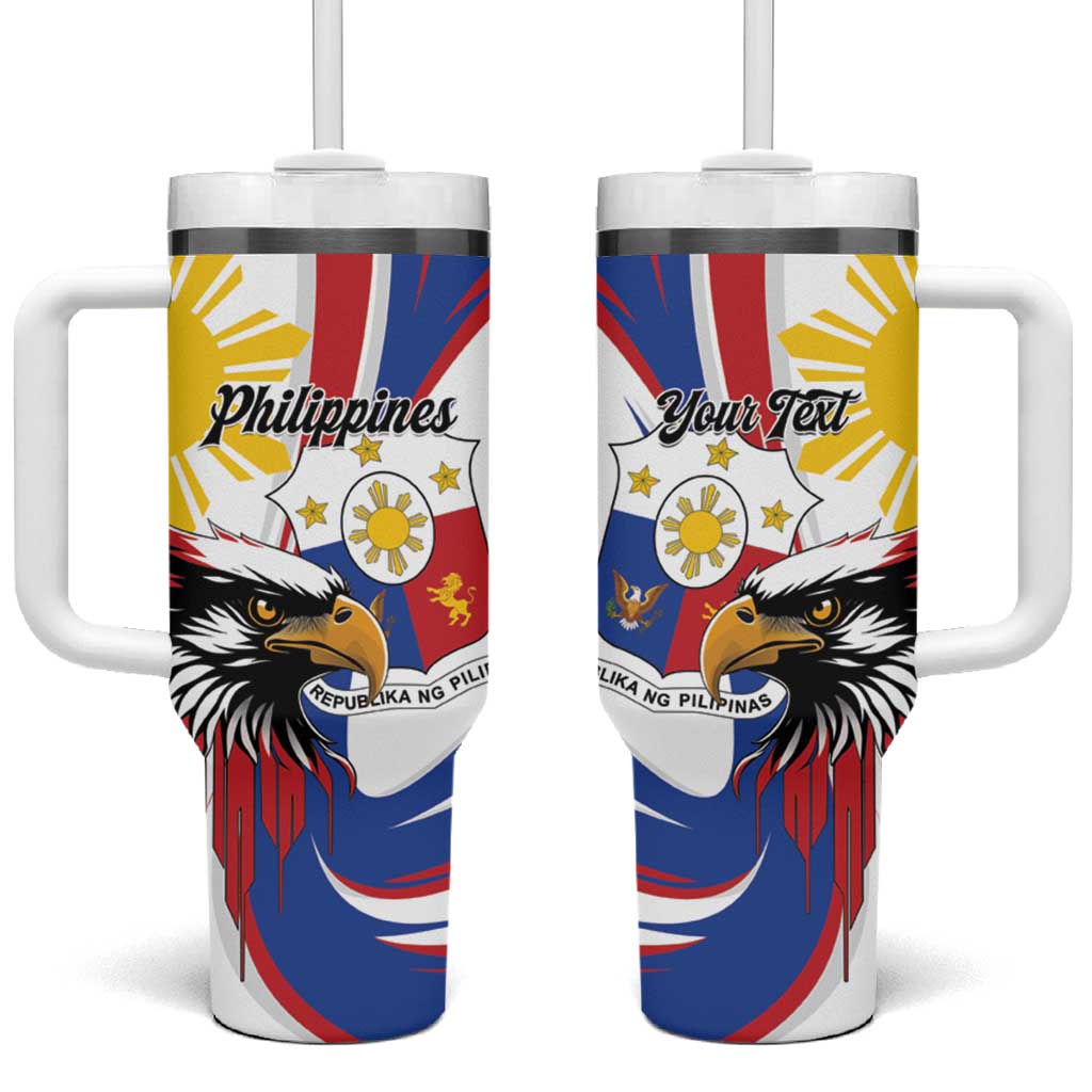 Personalized Philippines Eagle Tumbler With Handle Republika ng Pilipinas
