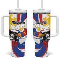 Personalized Philippines Eagle Tumbler With Handle Republika ng Pilipinas