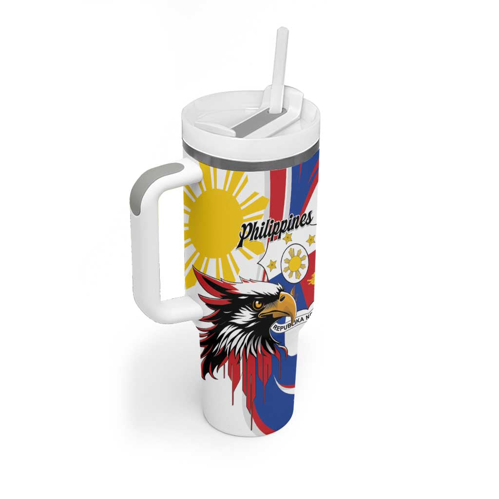 Personalized Philippines Eagle Tumbler With Handle Republika ng Pilipinas