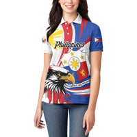 Personalized Philippines Eagle Women Polo Shirt Republika ng Pilipinas