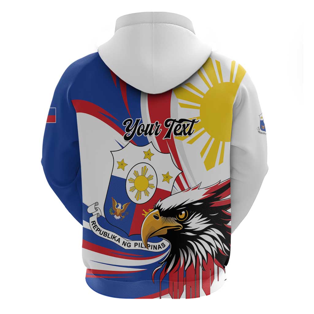 Personalized Philippines Eagle Zip Hoodie Republika ng Pilipinas
