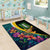 British Virgin Islands Tropical Area Rug Curve Style