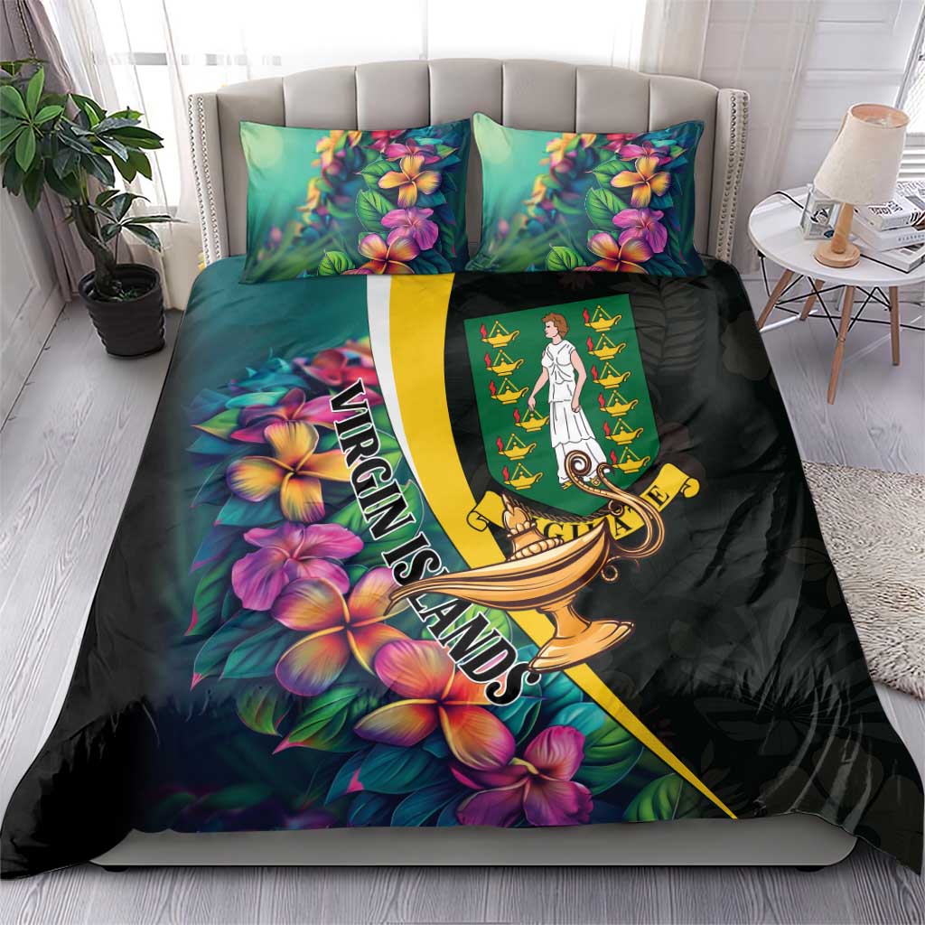 British Virgin Islands Tropical Bedding Set Curve Style