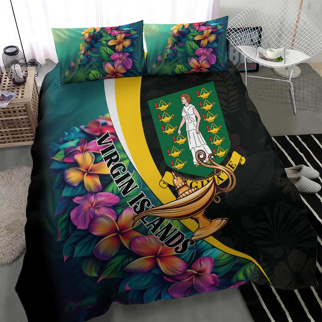 British Virgin Islands Tropical Bedding Set Curve Style