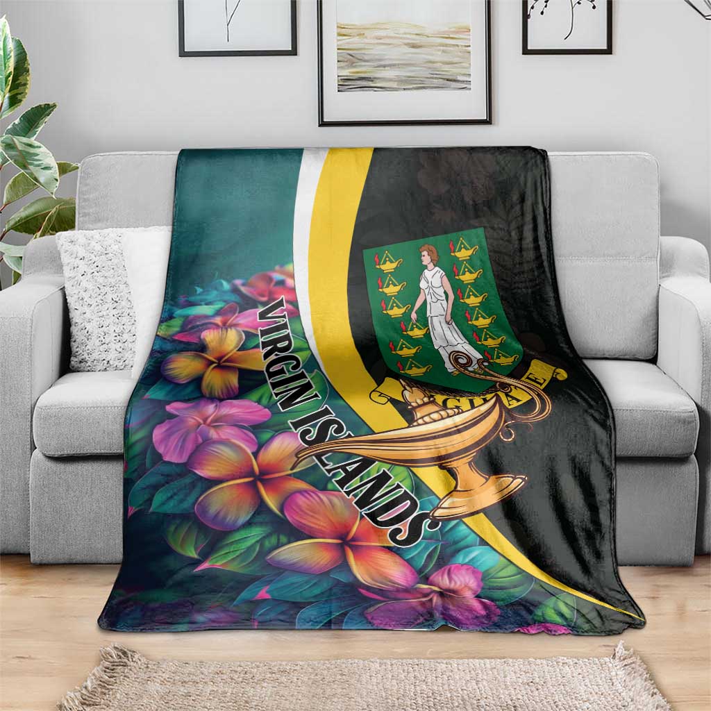 British Virgin Islands Tropical Blanket Curve Style