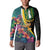 Personalised British Virgin Islands Tropical Button Sweatshirt Curve Style