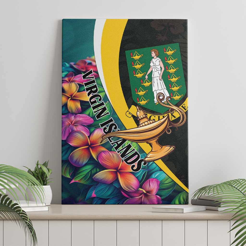 British Virgin Islands Tropical Canvas Wall Art Curve Style