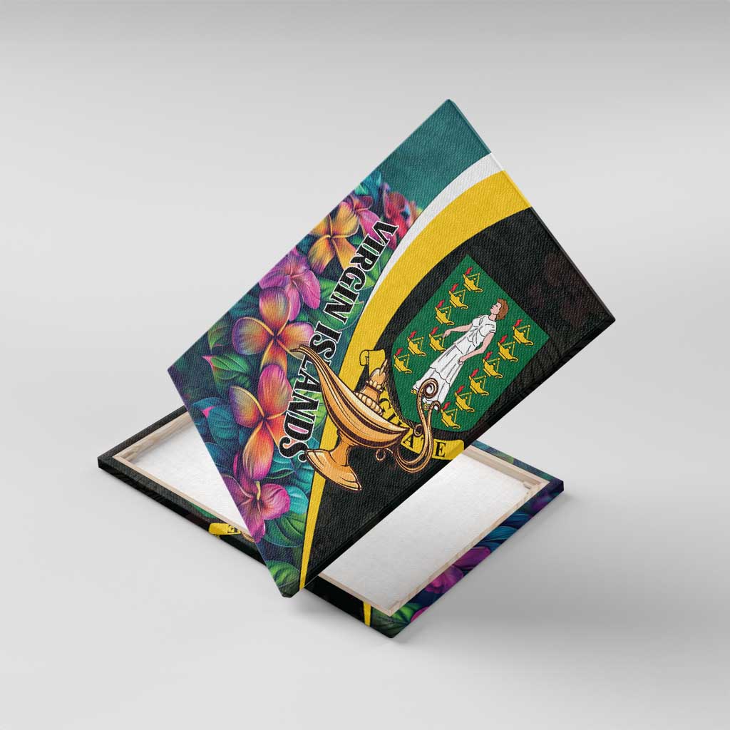 British Virgin Islands Tropical Canvas Wall Art Curve Style