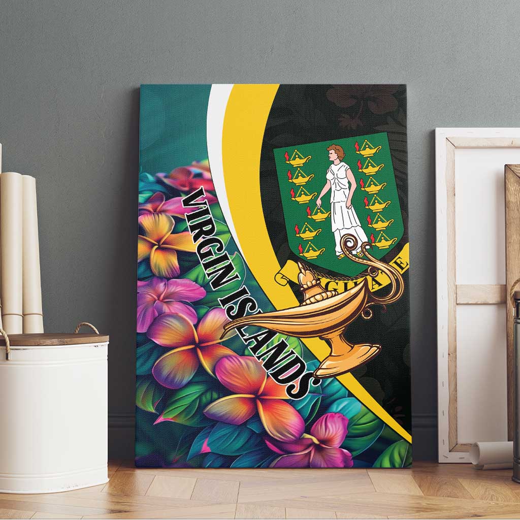 British Virgin Islands Tropical Canvas Wall Art Curve Style