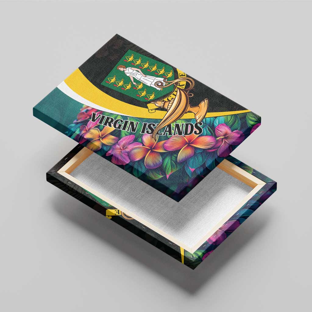 British Virgin Islands Tropical Canvas Wall Art Curve Style