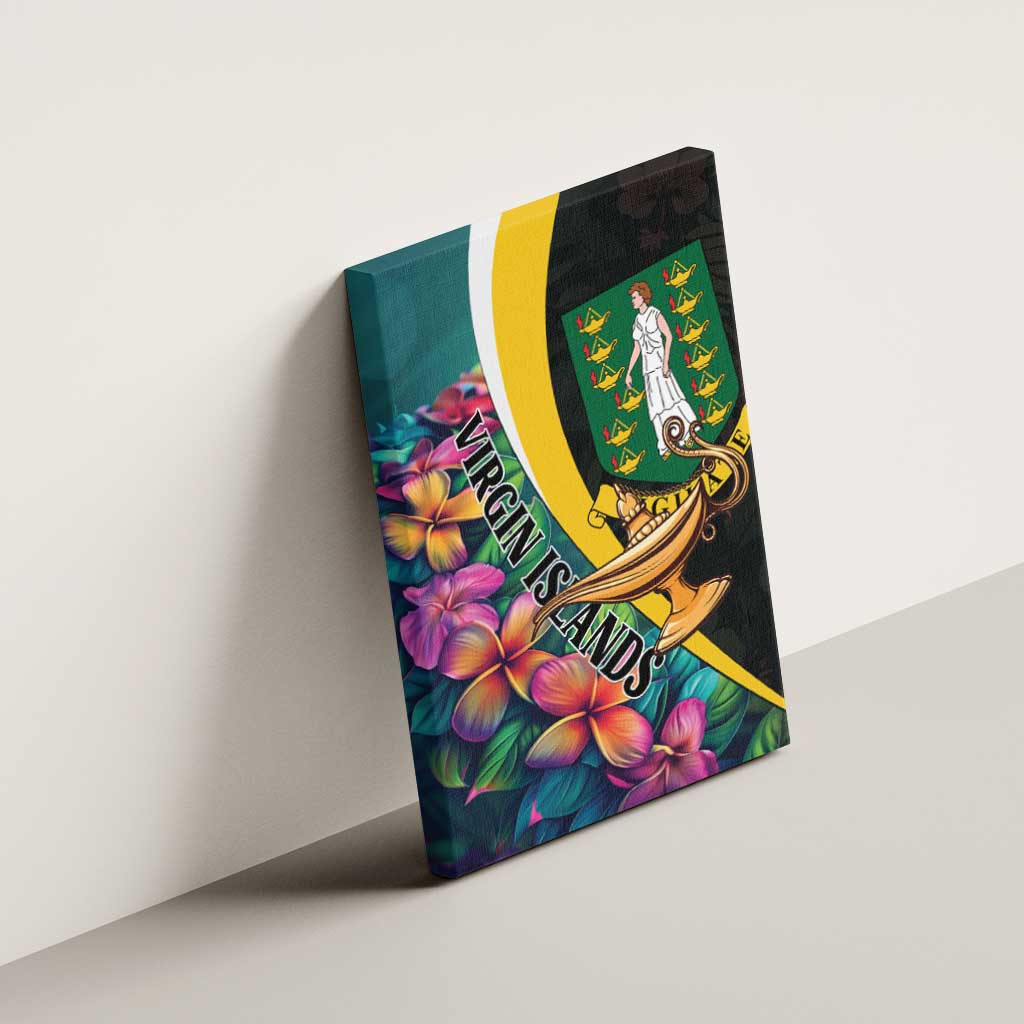 British Virgin Islands Tropical Canvas Wall Art Curve Style
