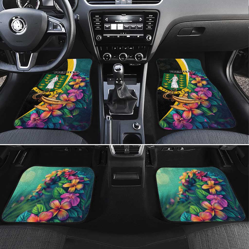 British Virgin Islands Tropical Car Mats Curve Style