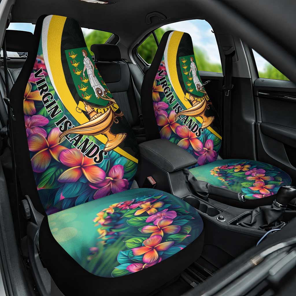 British Virgin Islands Tropical Car Seat Cover Curve Style