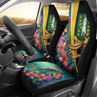 British Virgin Islands Tropical Car Seat Cover Curve Style