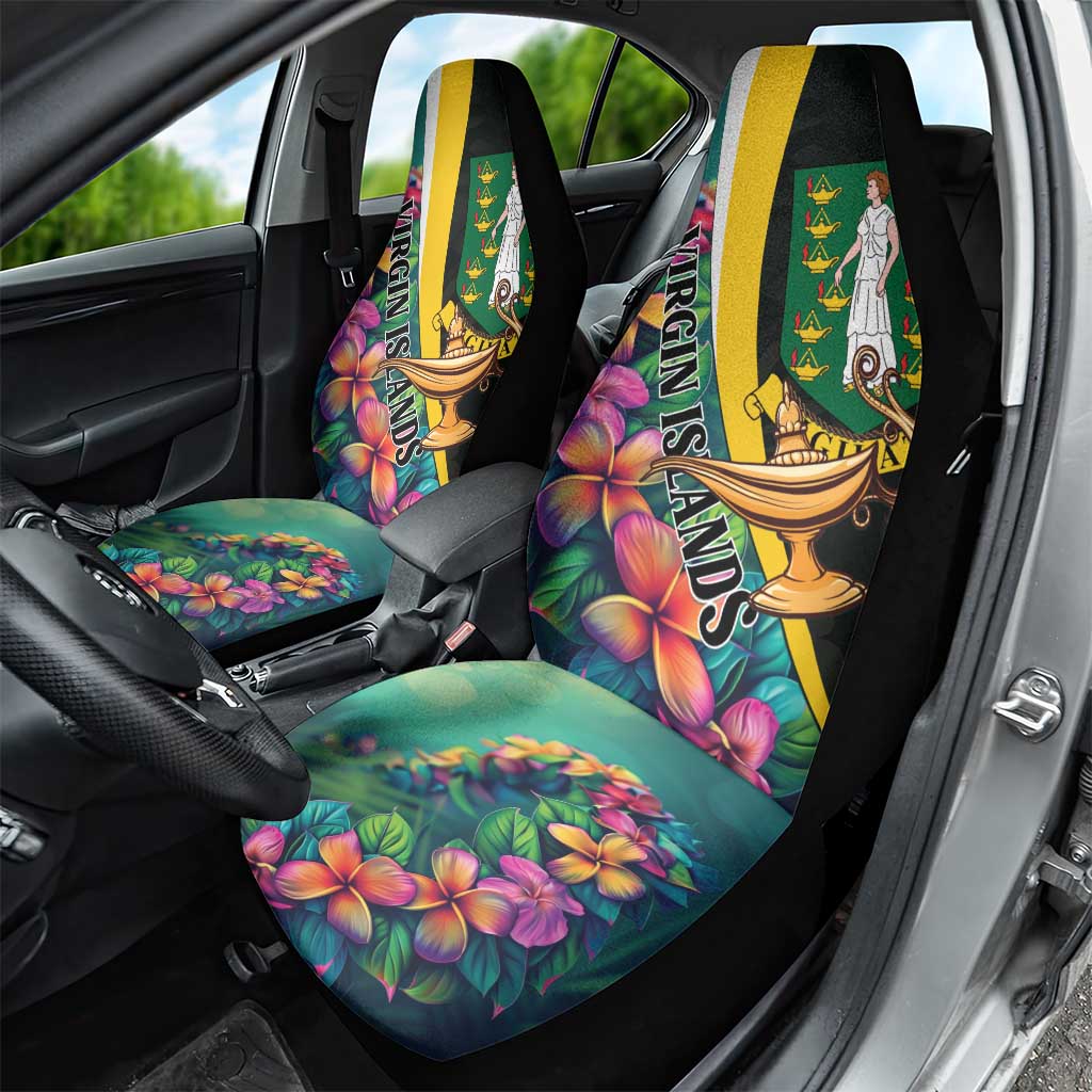 British Virgin Islands Tropical Car Seat Cover Curve Style