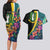 Personalised British Virgin Islands Tropical Couples Matching Long Sleeve Bodycon Dress and Hawaiian Shirt Curve Style