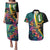 Personalised British Virgin Islands Tropical Couples Matching Puletasi and Hawaiian Shirt Curve Style