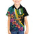 Personalised British Virgin Islands Tropical Family Matching Off The Shoulder Long Sleeve Dress and Hawaiian Shirt Curve Style