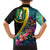Personalised British Virgin Islands Tropical Family Matching Off Shoulder Short Dress and Hawaiian Shirt Curve Style