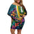 Personalised British Virgin Islands Tropical Family Matching Off Shoulder Short Dress and Hawaiian Shirt Curve Style