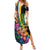 Personalised British Virgin Islands Tropical Family Matching Summer Maxi Dress and Hawaiian Shirt Curve Style