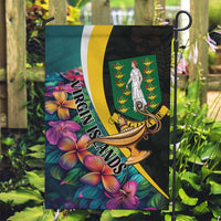 British Virgin Islands Tropical Garden Flag Curve Style