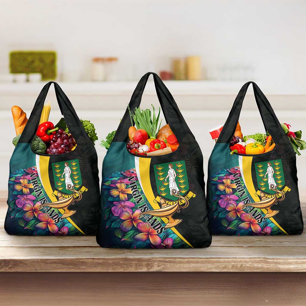 British Virgin Islands Tropical Grocery Bag Curve Style
