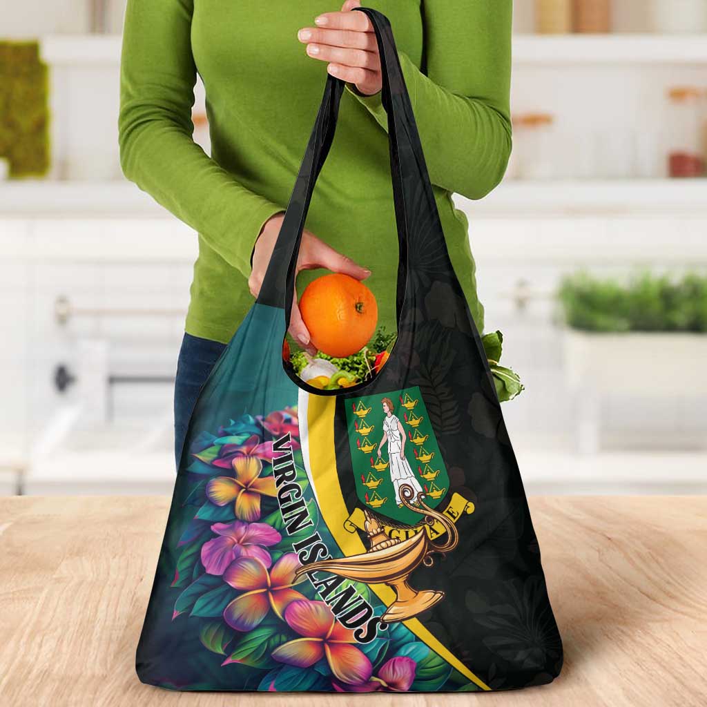British Virgin Islands Tropical Grocery Bag Curve Style