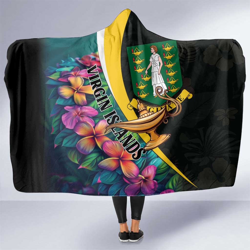 British Virgin Islands Tropical Hooded Blanket Curve Style
