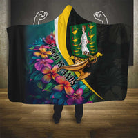 British Virgin Islands Tropical Hooded Blanket Curve Style