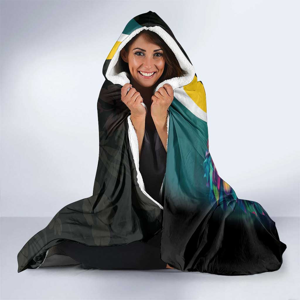 British Virgin Islands Tropical Hooded Blanket Curve Style