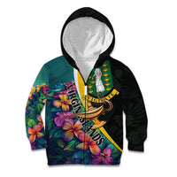 Personalised British Virgin Islands Tropical Kid Hoodie Curve Style