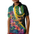 Personalised British Virgin Islands Tropical Kid Polo Shirt Curve Style
