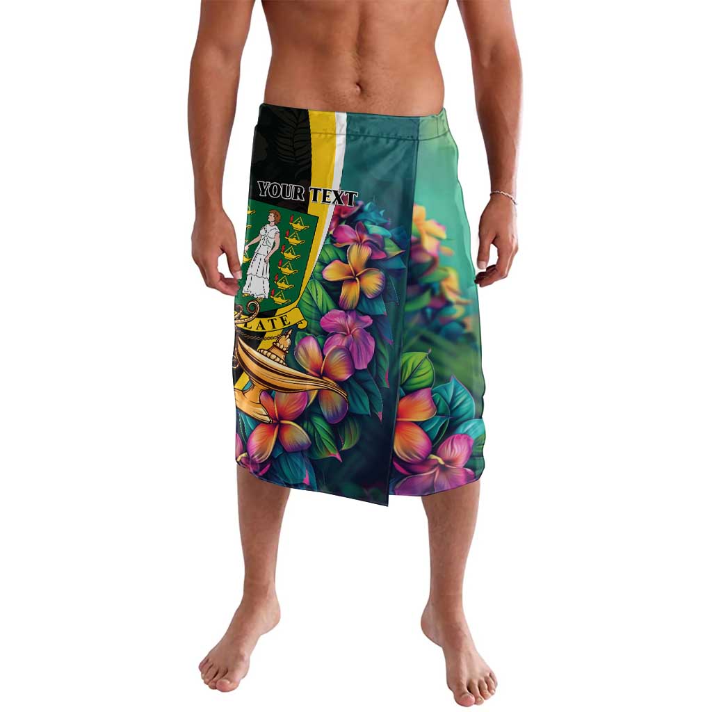 Personalised British Virgin Islands Tropical Lavalava Curve Style