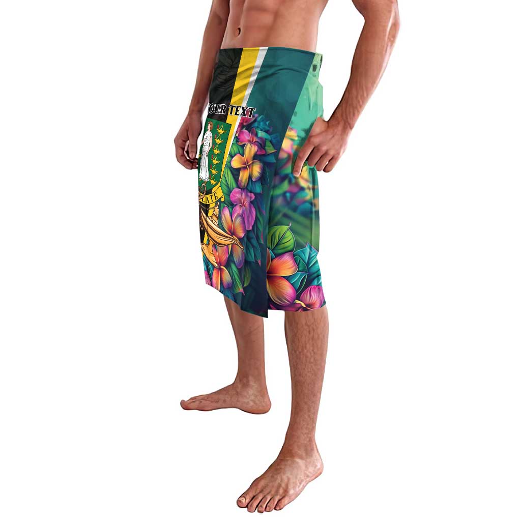 Personalised British Virgin Islands Tropical Lavalava Curve Style