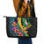 British Virgin Islands Tropical Leather Tote Bag Curve Style