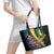 British Virgin Islands Tropical Leather Tote Bag Curve Style