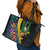 British Virgin Islands Tropical Leather Tote Bag Curve Style