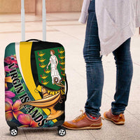 British Virgin Islands Tropical Luggage Cover Curve Style