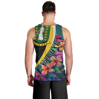 Personalised British Virgin Islands Tropical Men Tank Top Curve Style