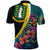 Personalised British Virgin Islands Tropical Polo Shirt Curve Style