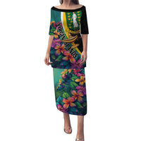 Personalised British Virgin Islands Tropical Puletasi Curve Style